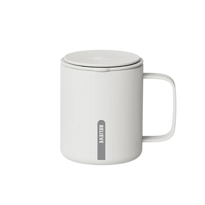 12 unssin ruostumattomasta teräksestä valmistettu juomalasi kahvalla